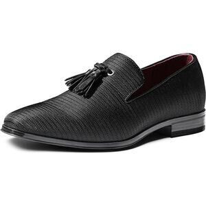 Bruno Marc Men's Loafers Dress Shoes Slip-on Formal Tassel Tuxedo Suit Shoes 9